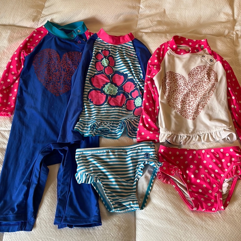 Coolibar toddler girls bathing suits